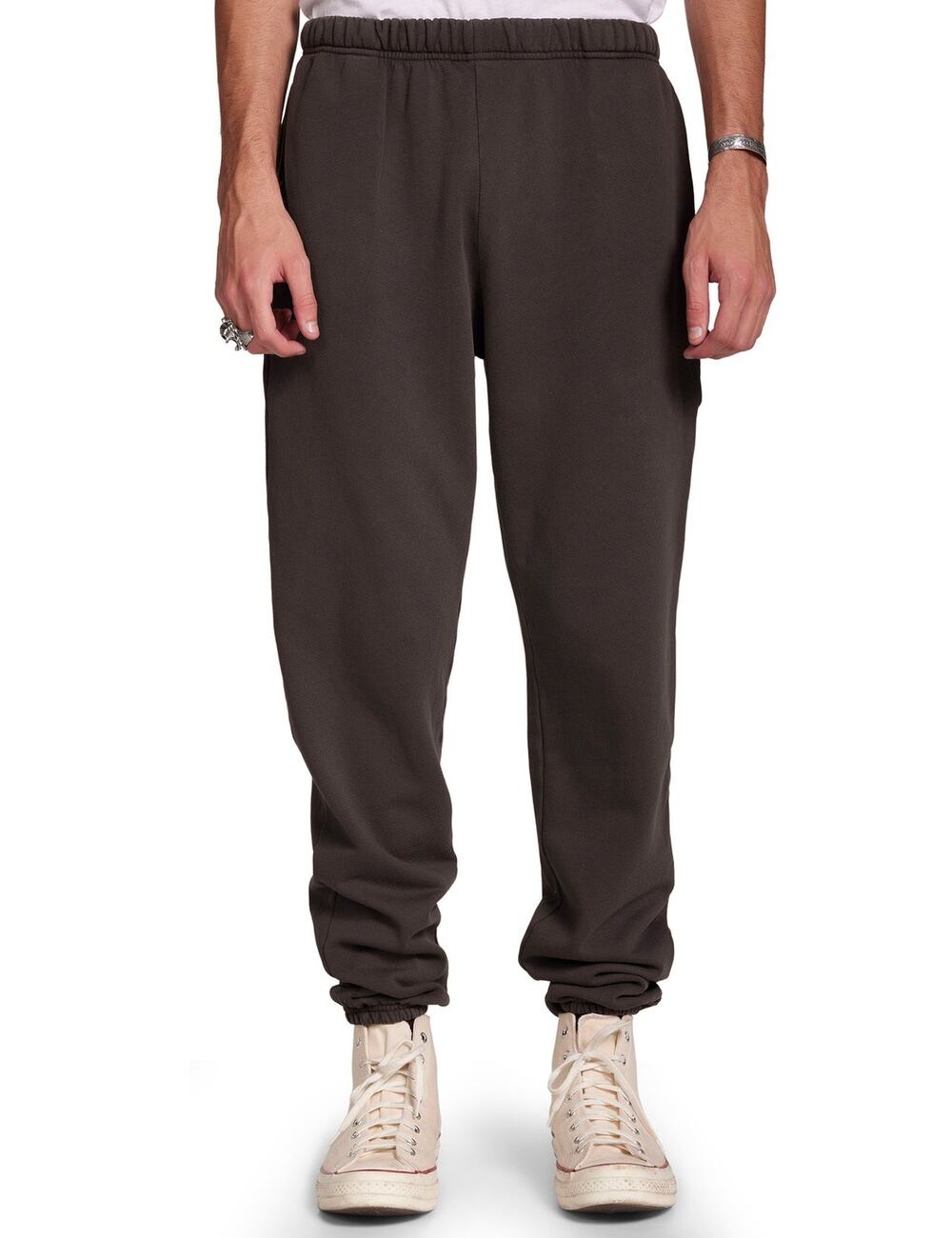 Travel lounge wear Les Tien Men’s Classic Sweatpants Vintage Black, size XXL
